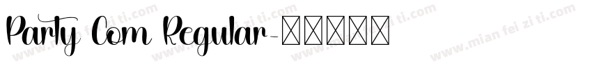 Party Com Regular字体转换